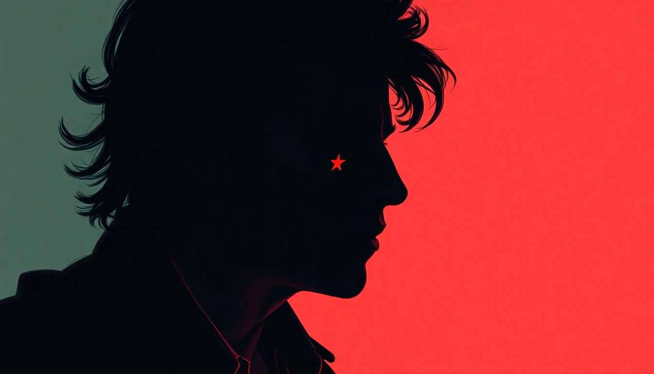 Fan-driven abstract illustration evoking the emotional arc of License to Kill by Bob Dylan