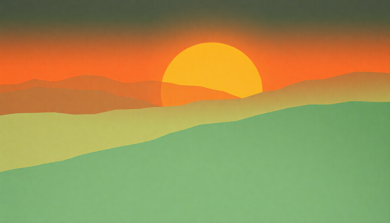 Fan-driven abstract illustration evoking the emotional arc of Life on Mars? by David Bowie