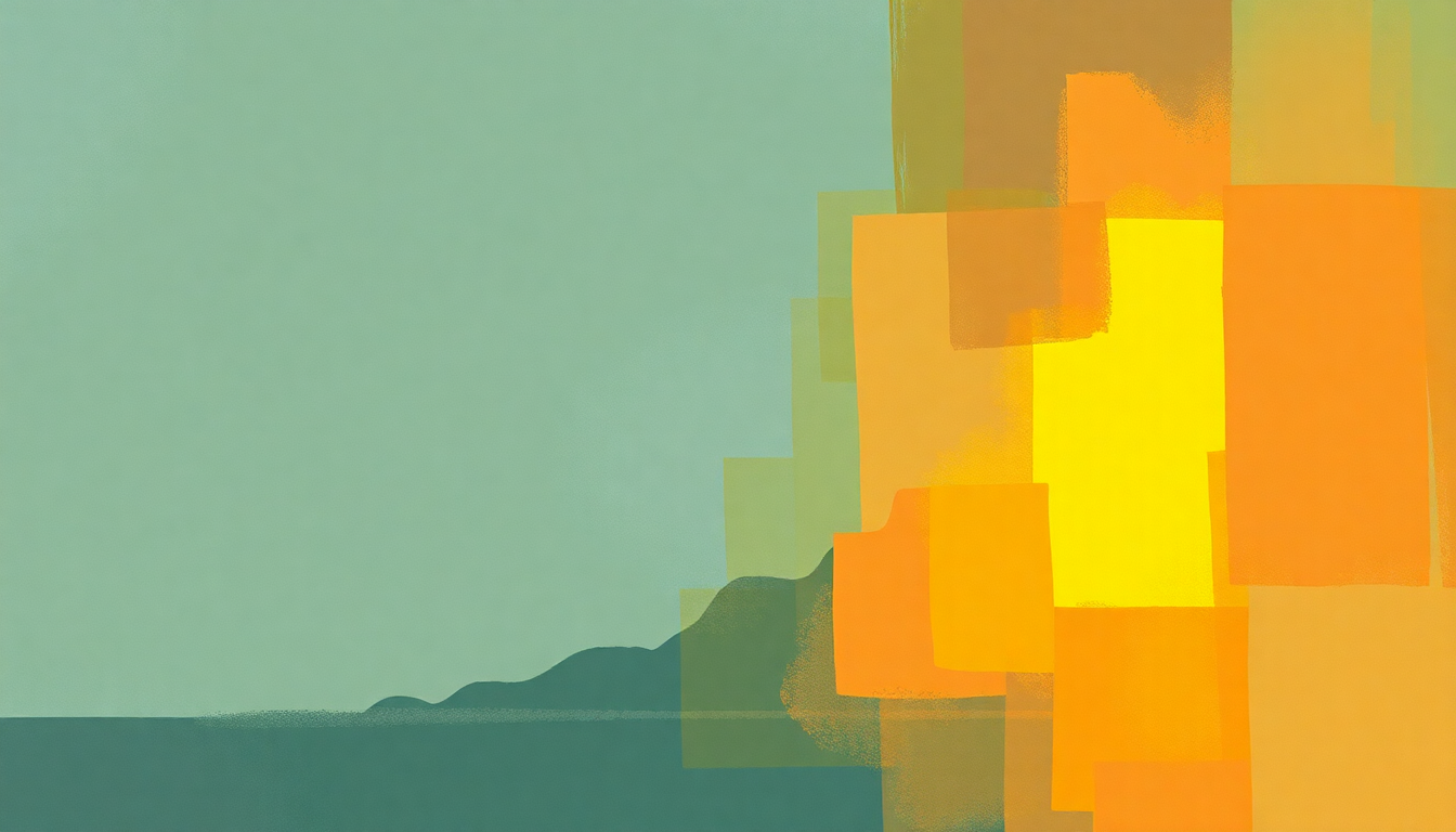 Fan-driven abstract illustration evoking the emotional arc of Lift Me Up by Moby