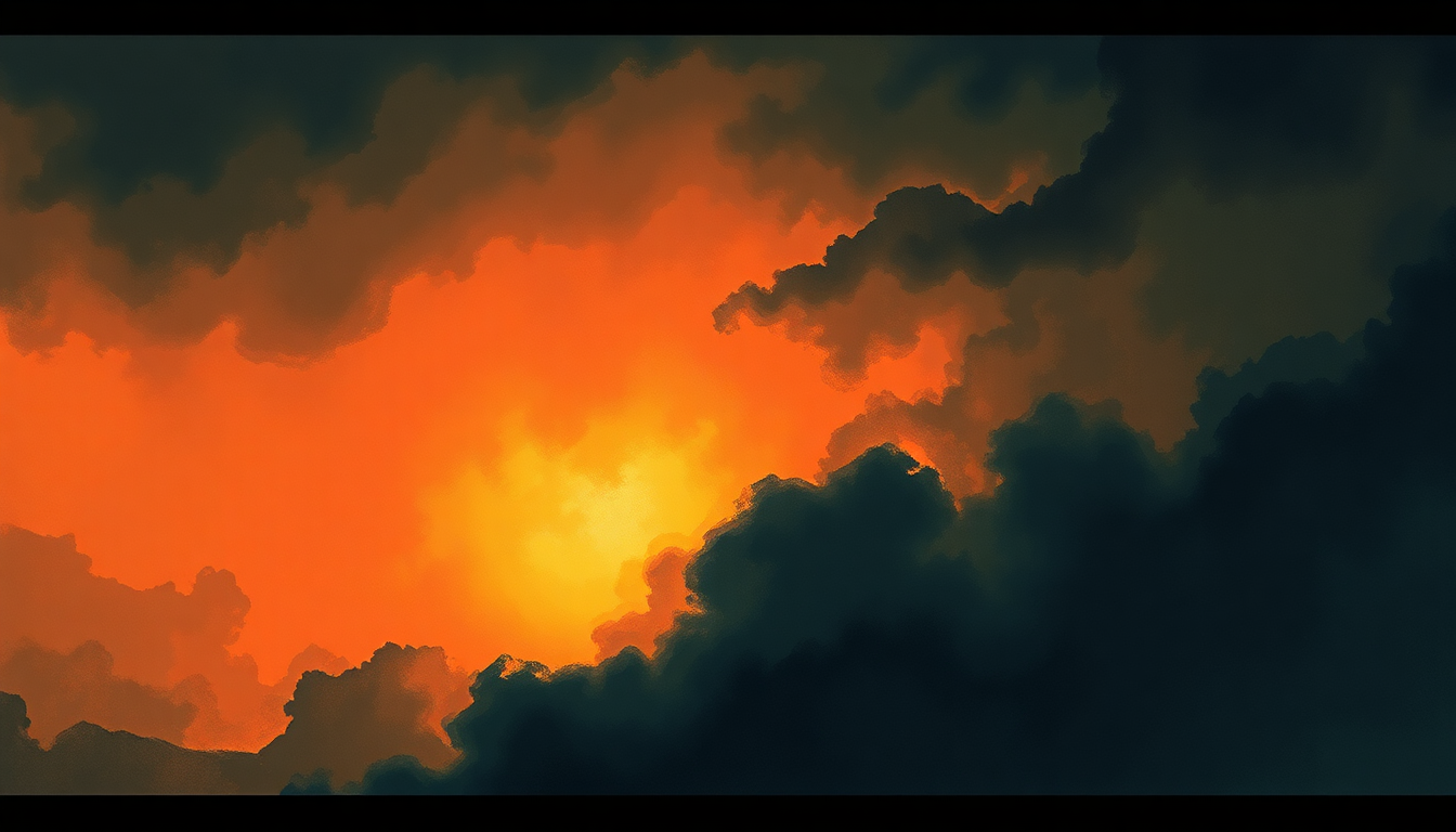 Fan-driven abstract illustration evoking the emotional arc of Light It Up by Major Lazer