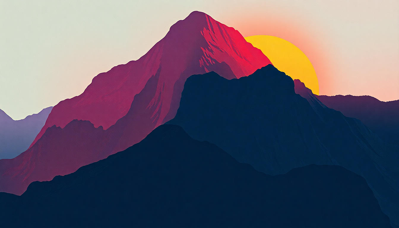 Fan-driven abstract illustration evoking the emotional arc of Like an Inca by Neil Young