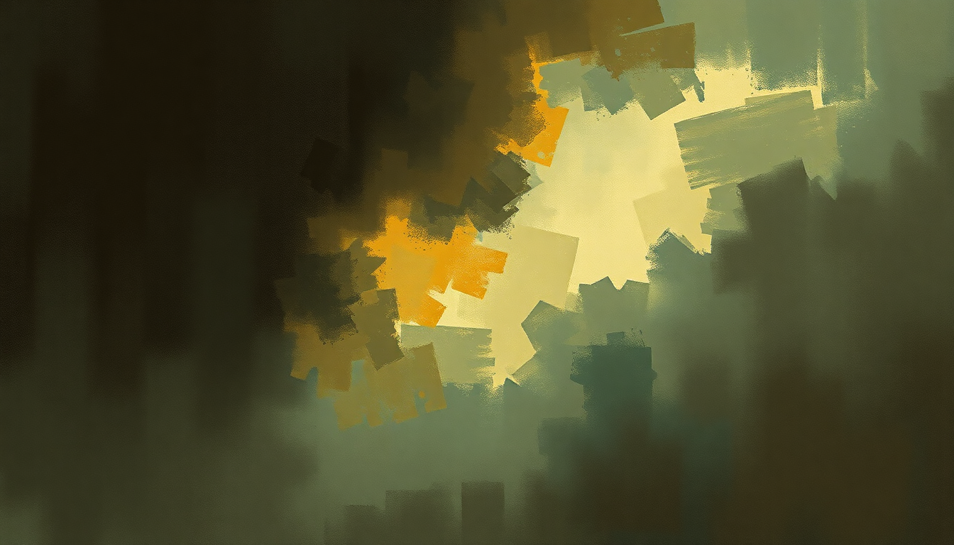Fan-driven abstract illustration evoking the emotional arc of Like Sonny by John Coltrane