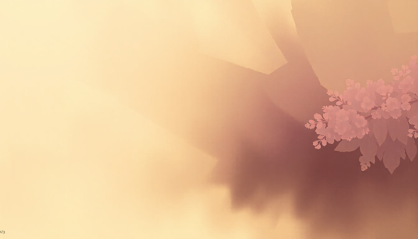Fan-driven abstract illustration evoking the emotional arc of Lilac Wine by Nina Simone