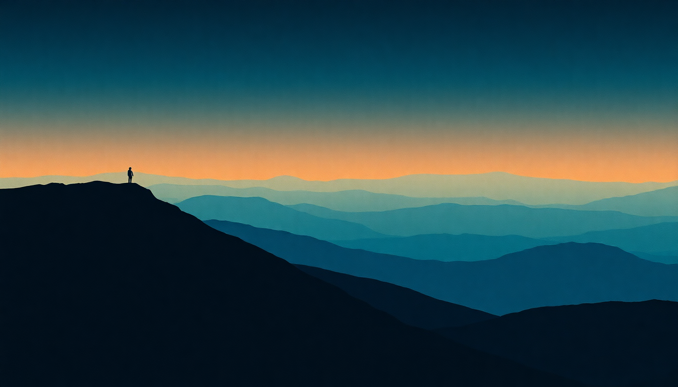 Fan-driven abstract illustration evoking the emotional arc of Língua by Caetano Veloso