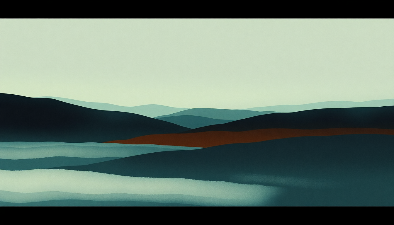 Fan-driven abstract illustration evoking the emotional arc of Lion by Four Tet