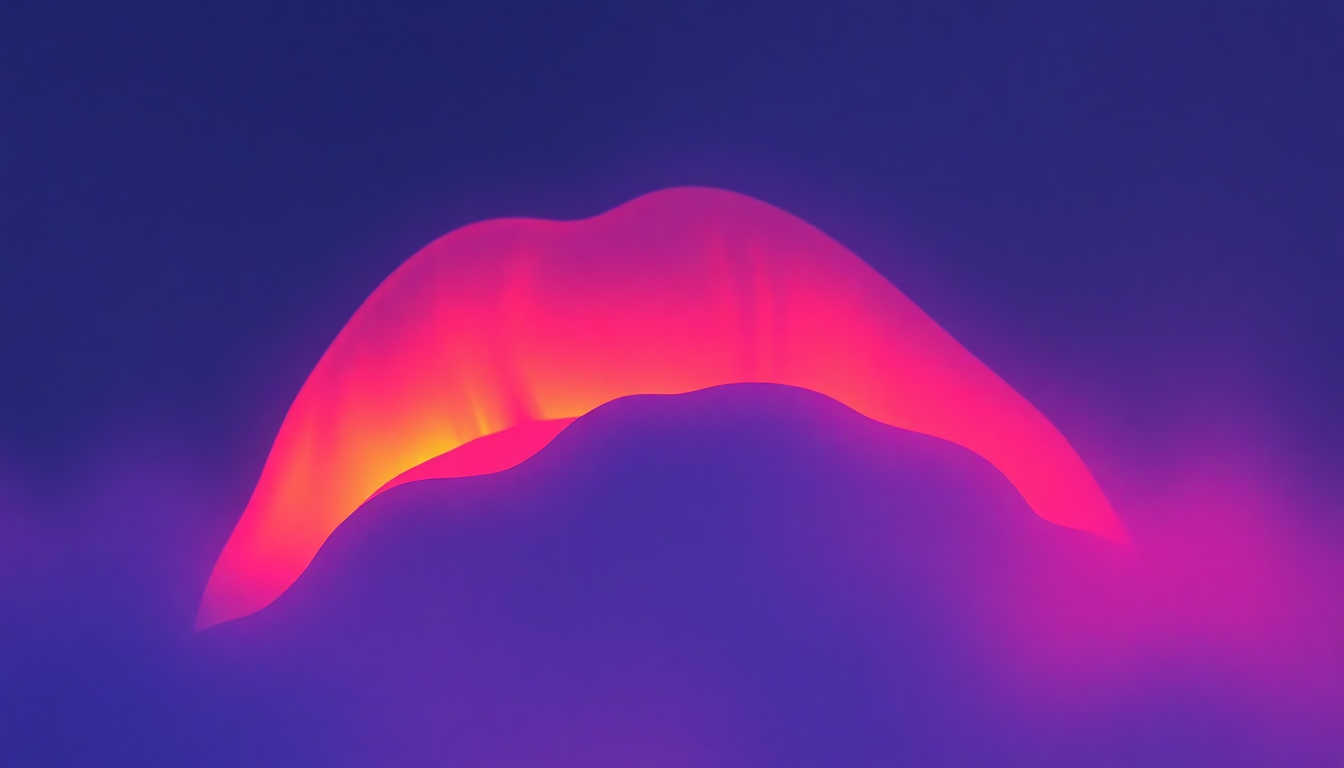 Fan-driven abstract illustration evoking the emotional arc of Lips Like Sugar by Echo & the Bunnymen