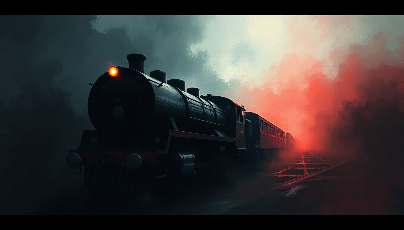 Fan-driven abstract illustration evoking the emotional arc of Little Engine by Eminem