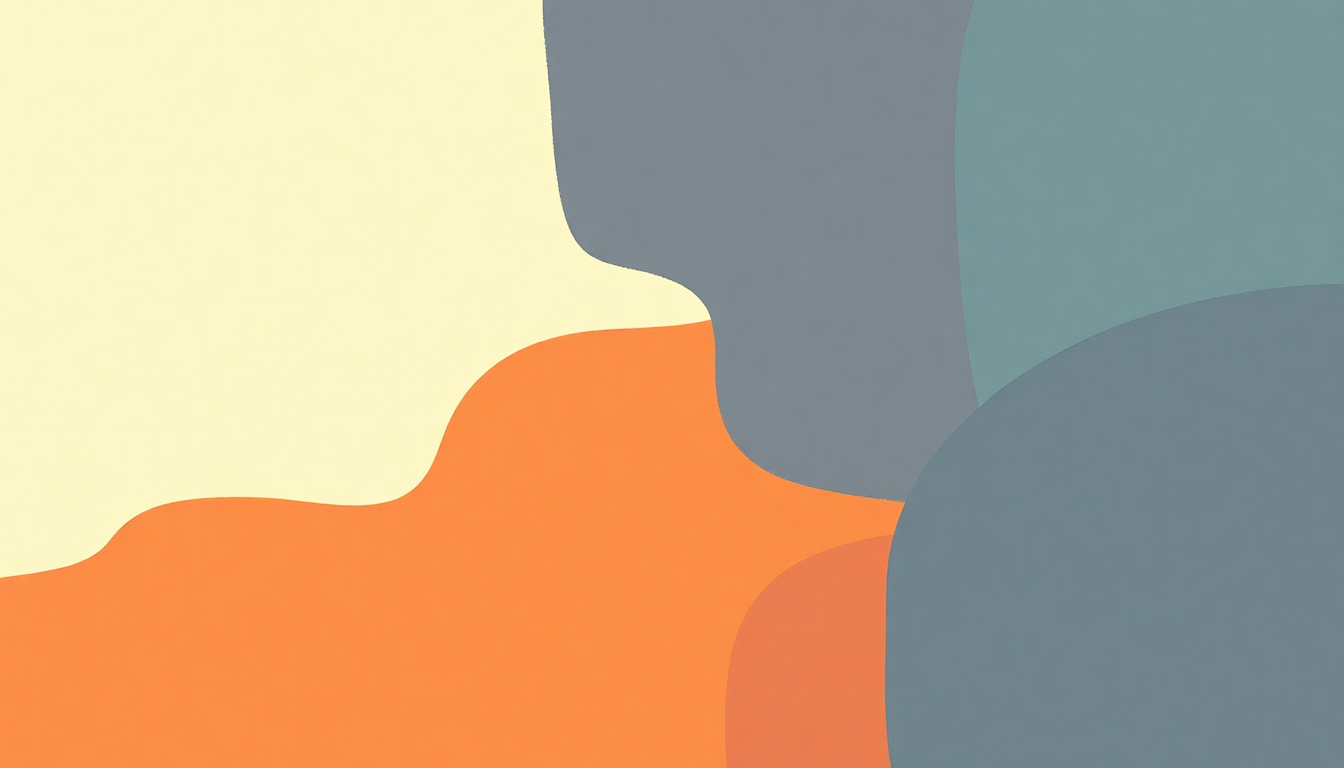 Fan-driven abstract illustration evoking the emotional arc of Loading Zones by Kurt Vile