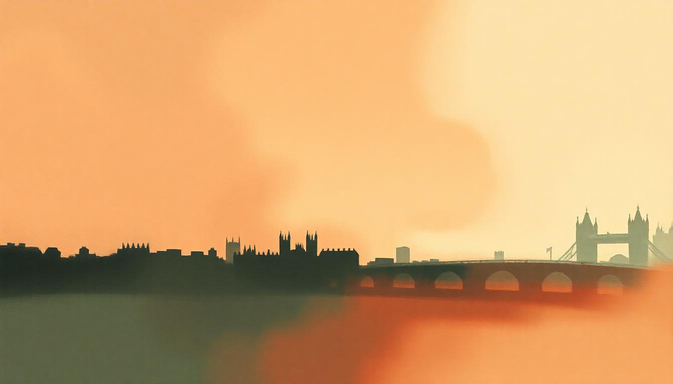 Fan-driven abstract illustration evoking the emotional arc of London by Third Eye Blind