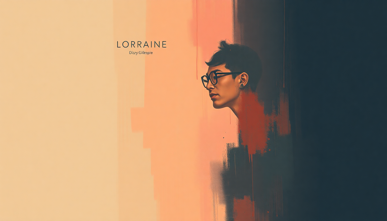 Fan-driven abstract illustration evoking the emotional arc of Lorraine by Dizzy Gillespie