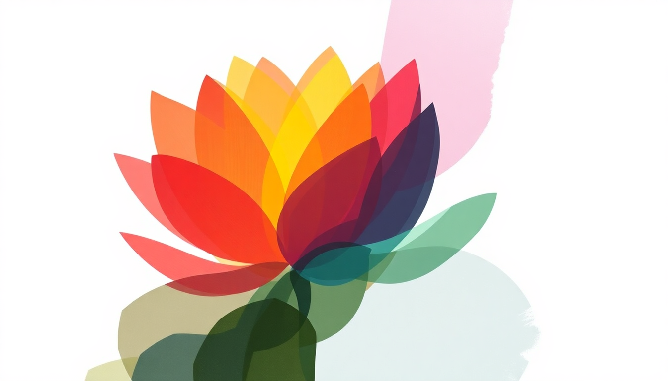 Fan-driven abstract illustration evoking the emotional arc of Lotus Flower by Radiohead