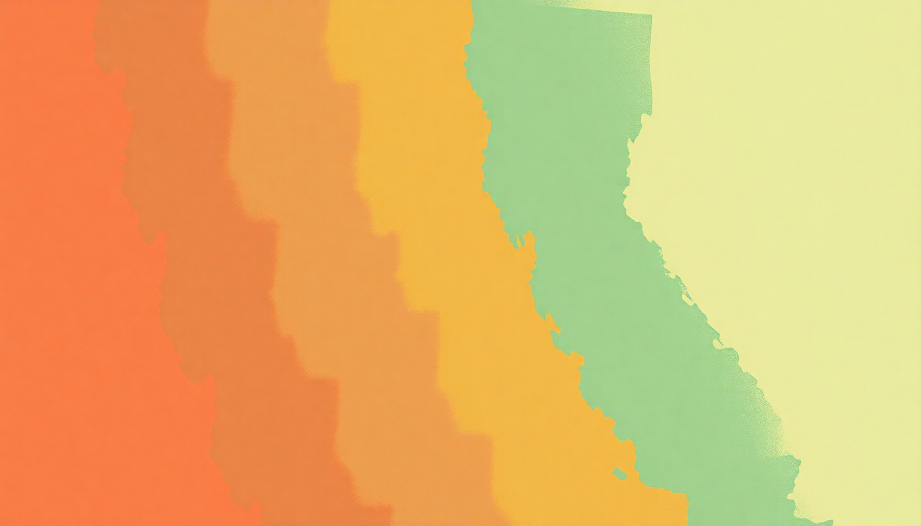 Fan-driven abstract illustration evoking the emotional arc of Louisiana 1927 by Randy Newman