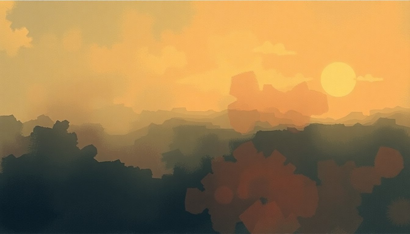 Fan-driven abstract illustration evoking the emotional arc of Lounge Act by Nirvana