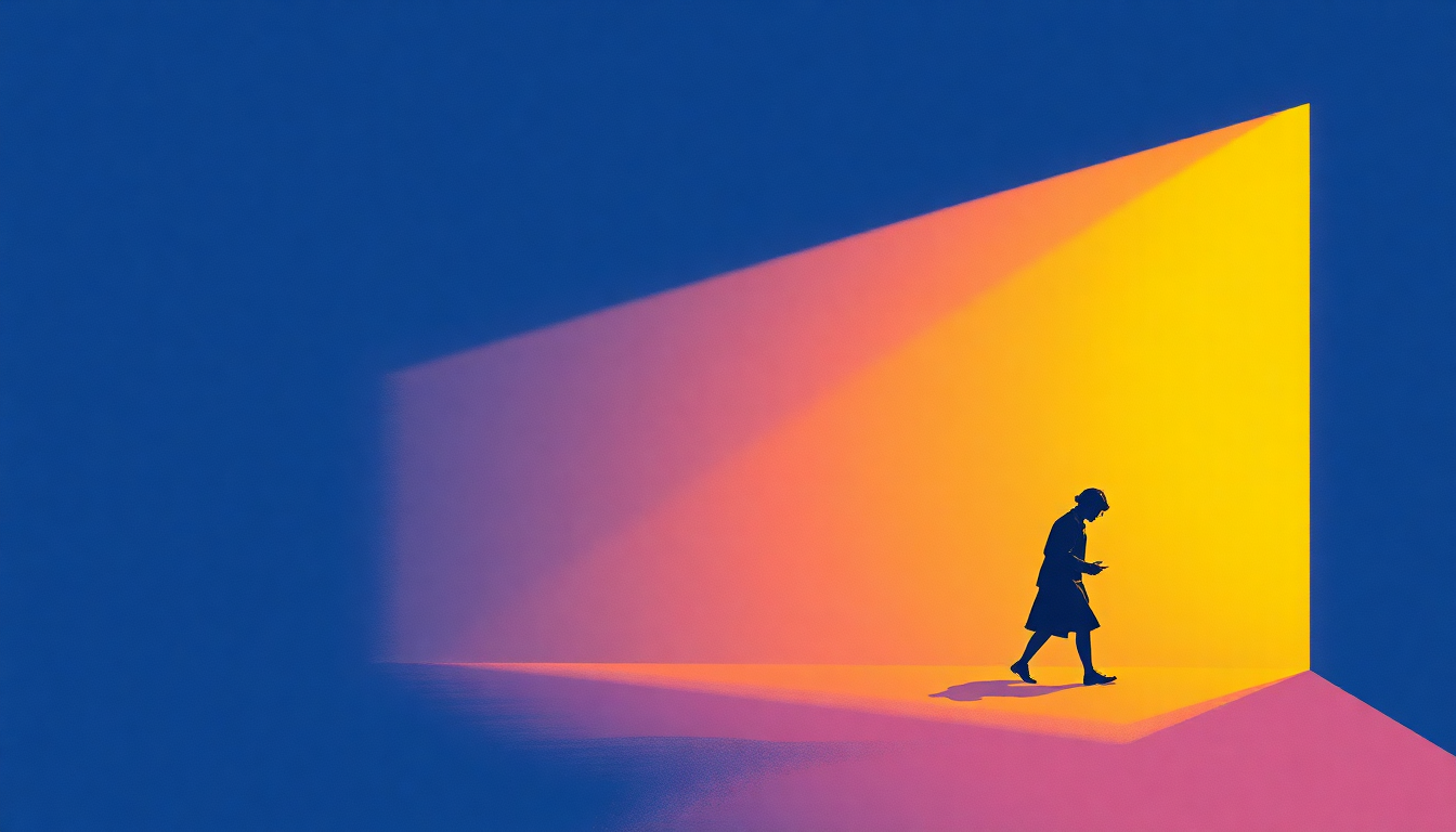 Fan-driven abstract illustration evoking the emotional arc of Love for Sale by Talking Heads