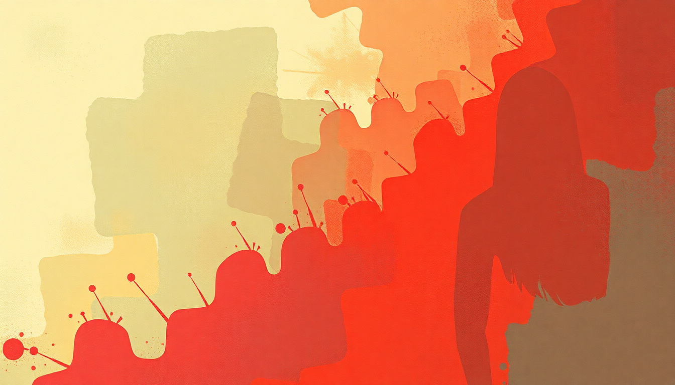 Fan-driven abstract illustration evoking the emotional arc of Love in a Void by Siouxsie and the Banshees