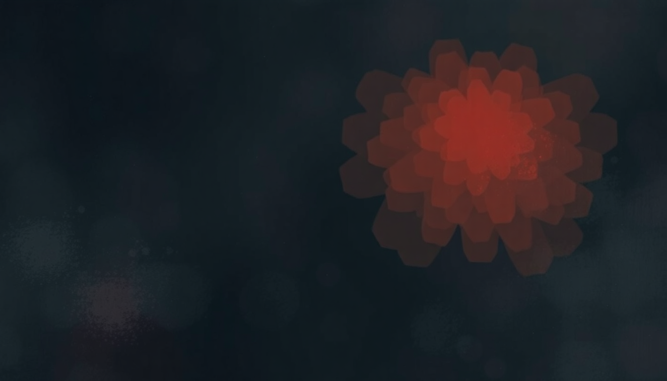 Fan-driven abstract illustration evoking the emotional arc of Love in the Dark by Adele