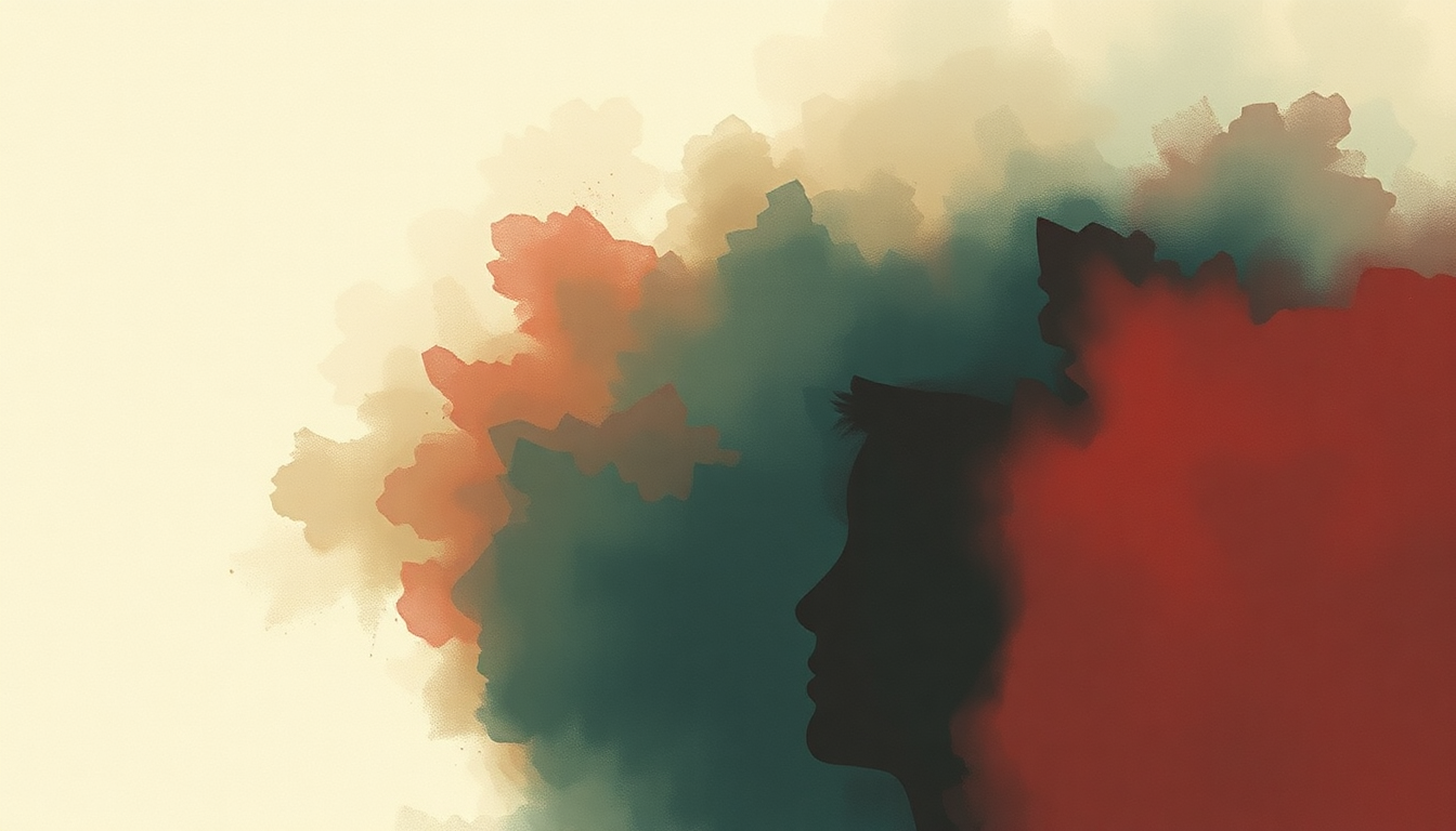 Fan-driven abstract illustration evoking the emotional arc of Love Is Blindness by U2