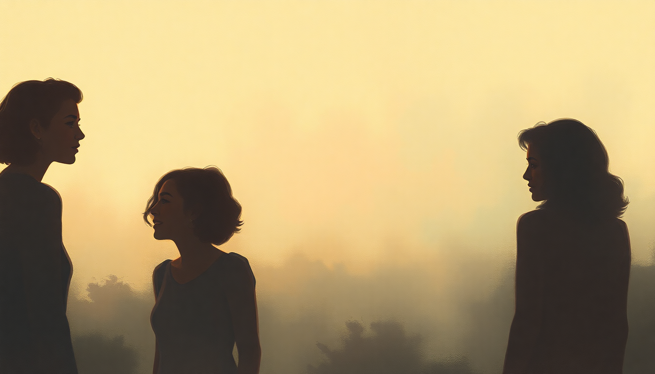 Fan-driven abstract illustration evoking the emotional arc of Love Is Here and Now You're Gone by The Supremes