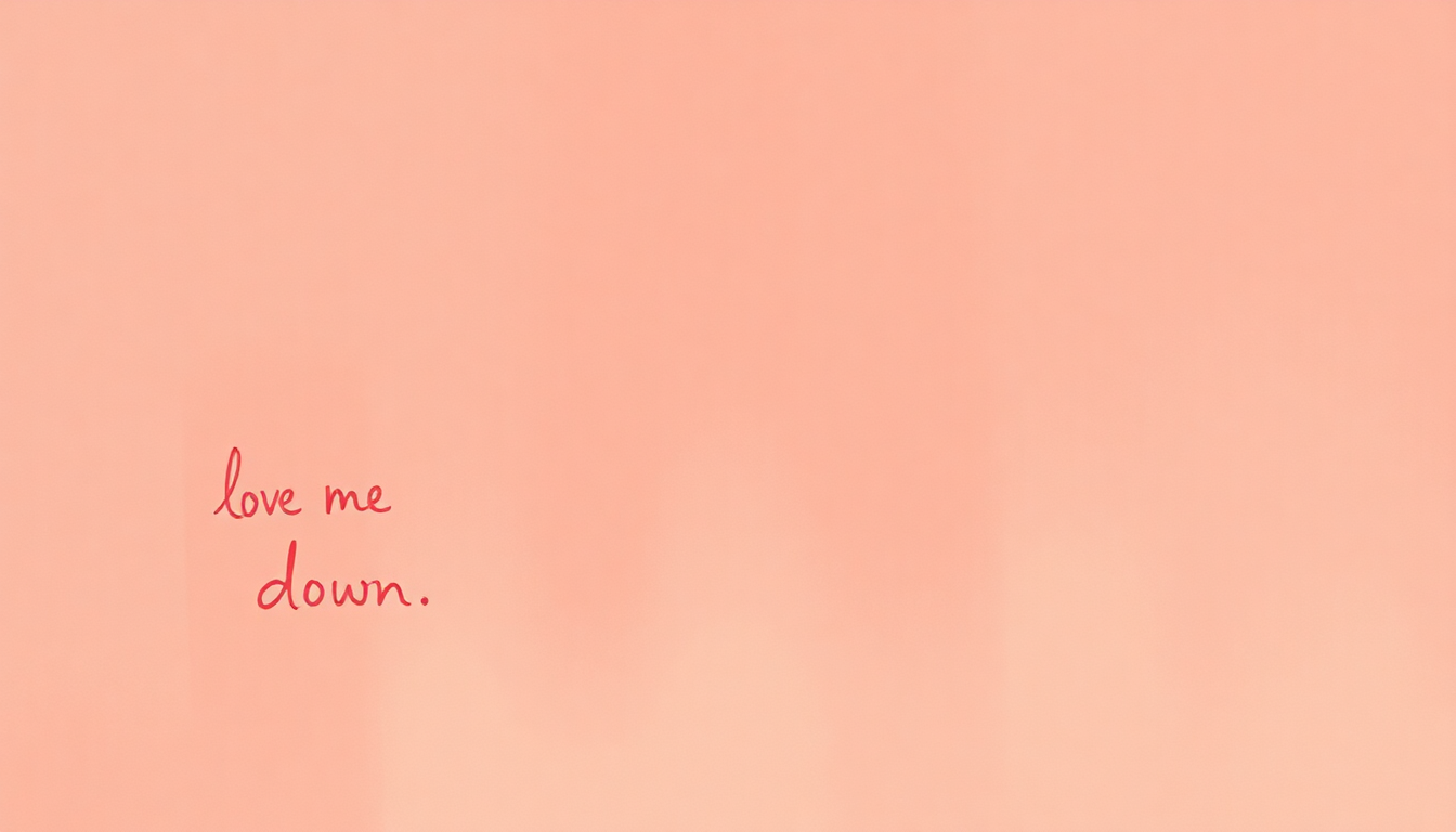 Fan-driven abstract illustration evoking the emotional arc of Love Me Down by Britney Spears