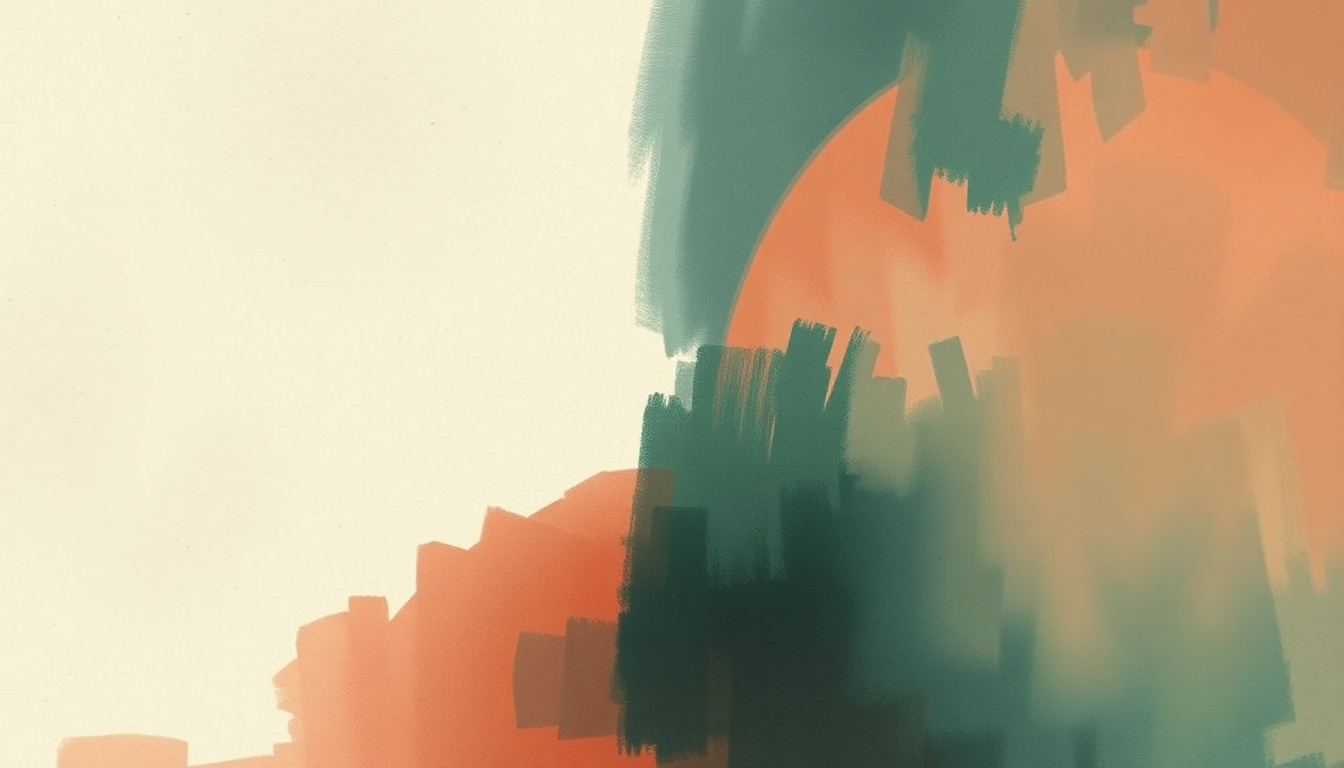 Fan-driven abstract illustration evoking the emotional arc of Love Me in Whatever Way by James Blake