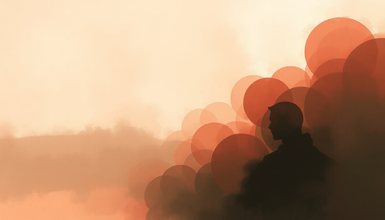 Fan-driven abstract illustration evoking the emotional arc of Love by Musiq Soulchild