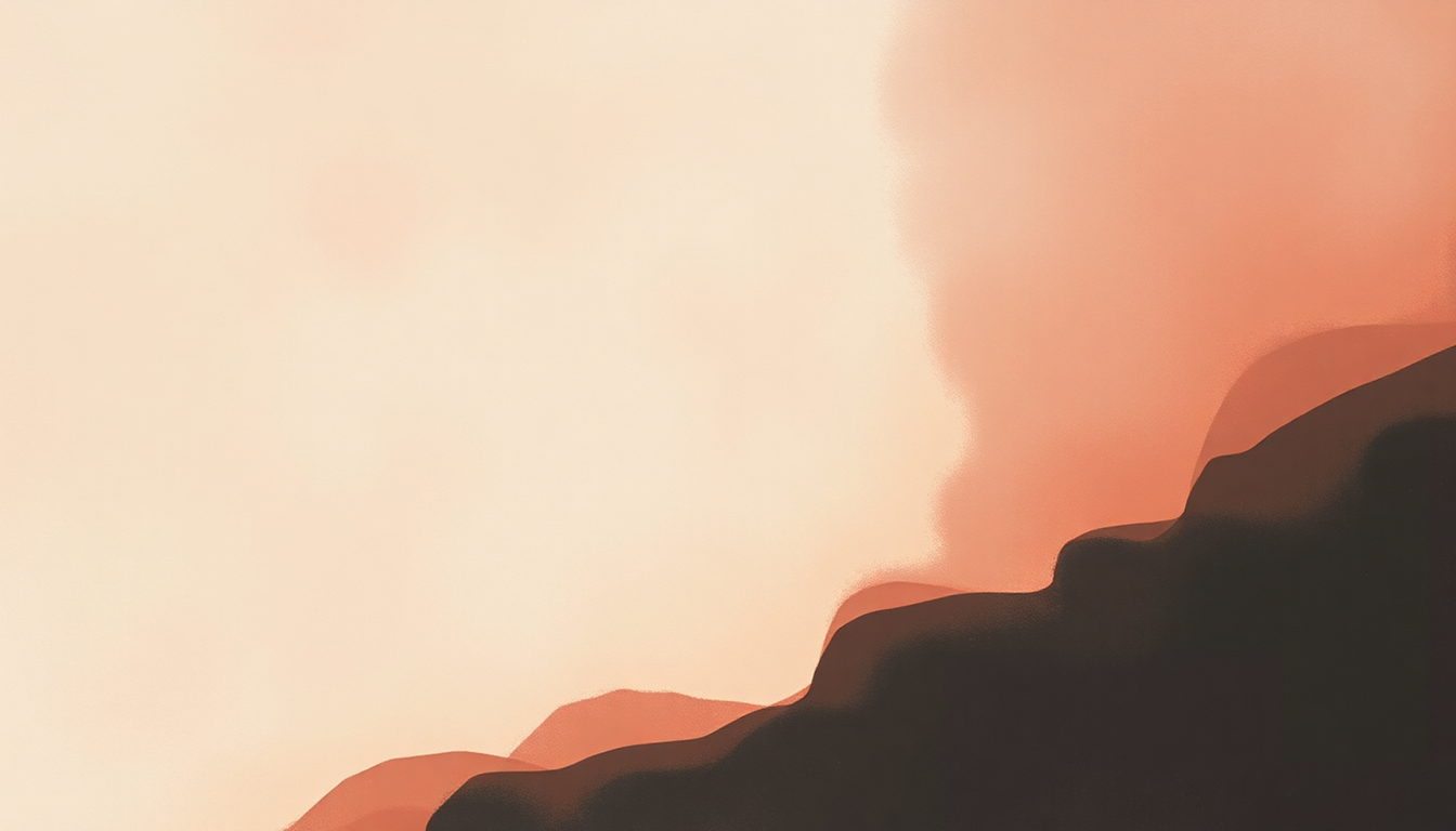 Fan-driven abstract illustration evoking the emotional arc of Love Ridden by Fiona Apple