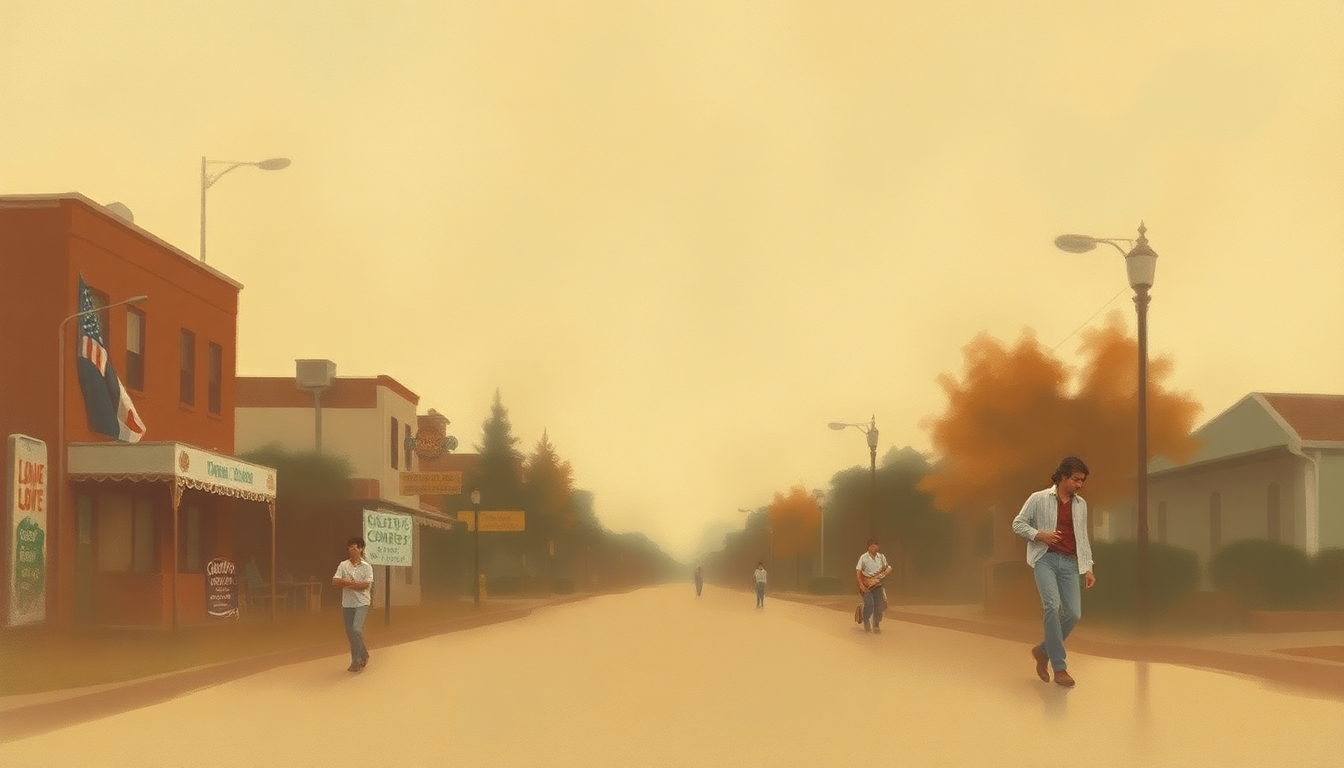 Fan-driven abstract illustration evoking the emotional arc of Love Street by The Doors