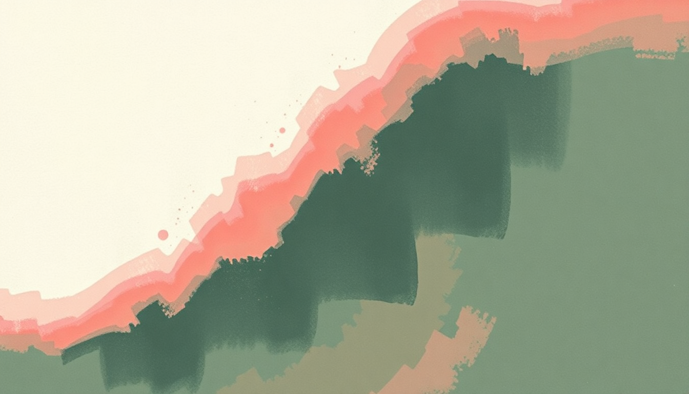 Fan-driven abstract illustration evoking the emotional arc of Love Twist by Culture Club