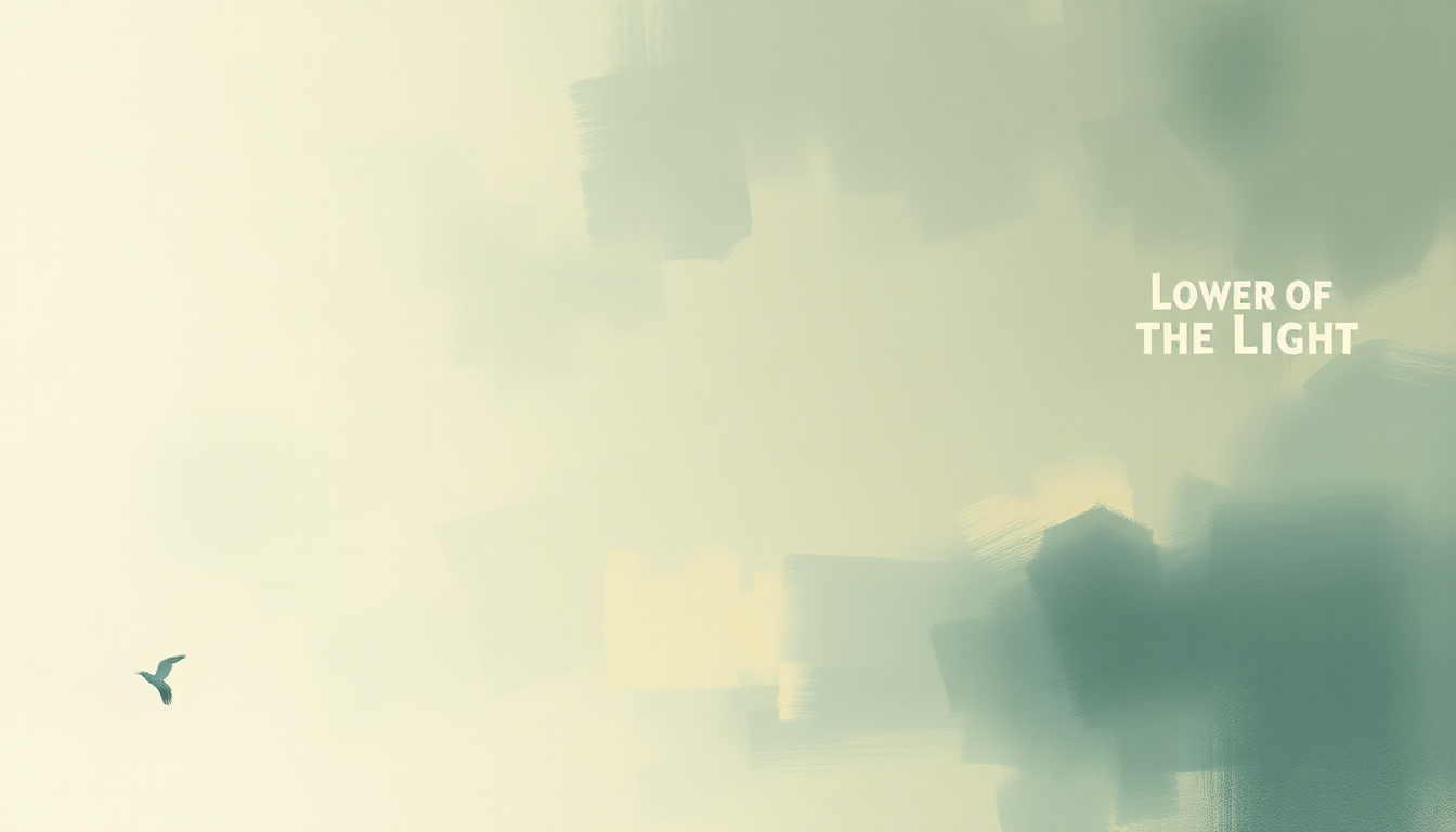 Fan-driven abstract illustration evoking the emotional arc of Lover of the Light by Mumford & Sons