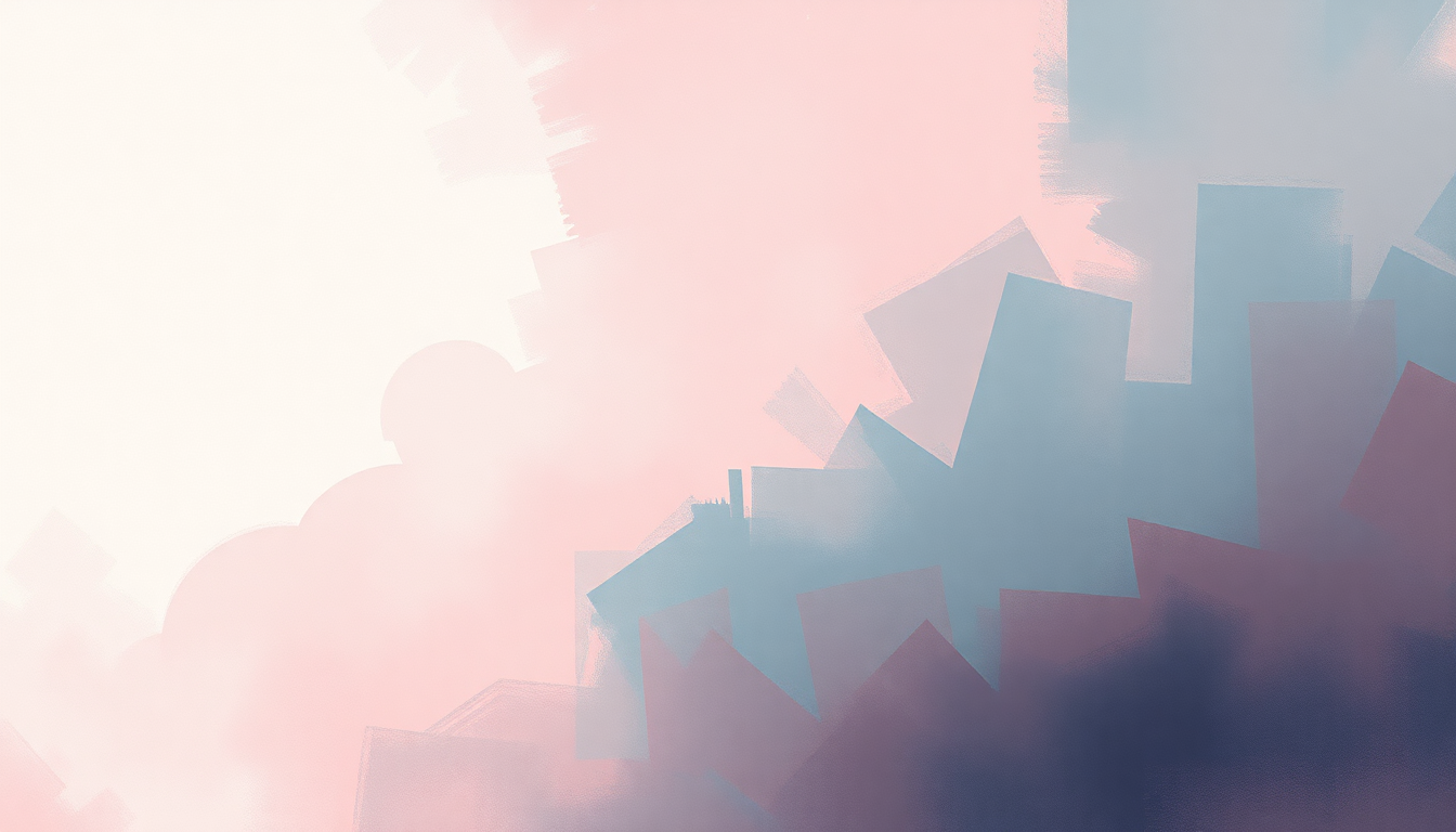 Fan-driven abstract illustration evoking the emotional arc of Lovesick Girls by BLACKPINK