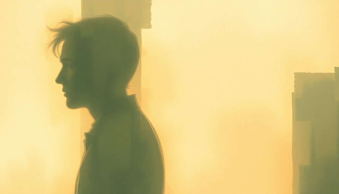 Fan-driven abstract illustration evoking the emotional arc of Lungs by Townes Van Zandt