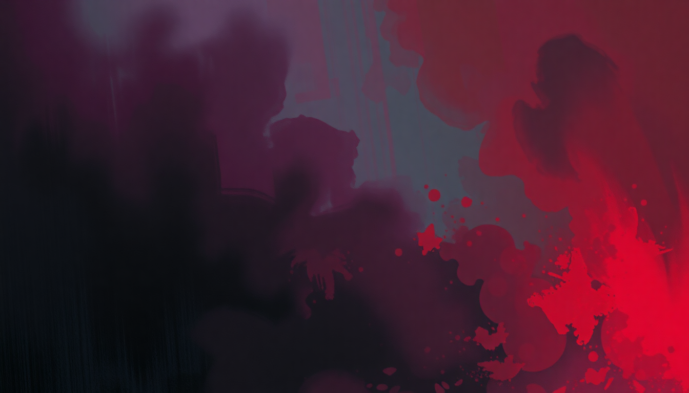 Fan-driven abstract illustration evoking the emotional arc of Lyrics of Fury by Eric B and Rakim