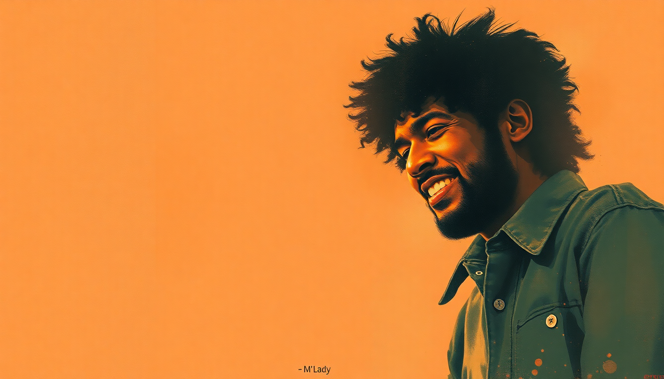 Fan-driven abstract illustration evoking the emotional arc of M'Lady by Sly and the Family Stone