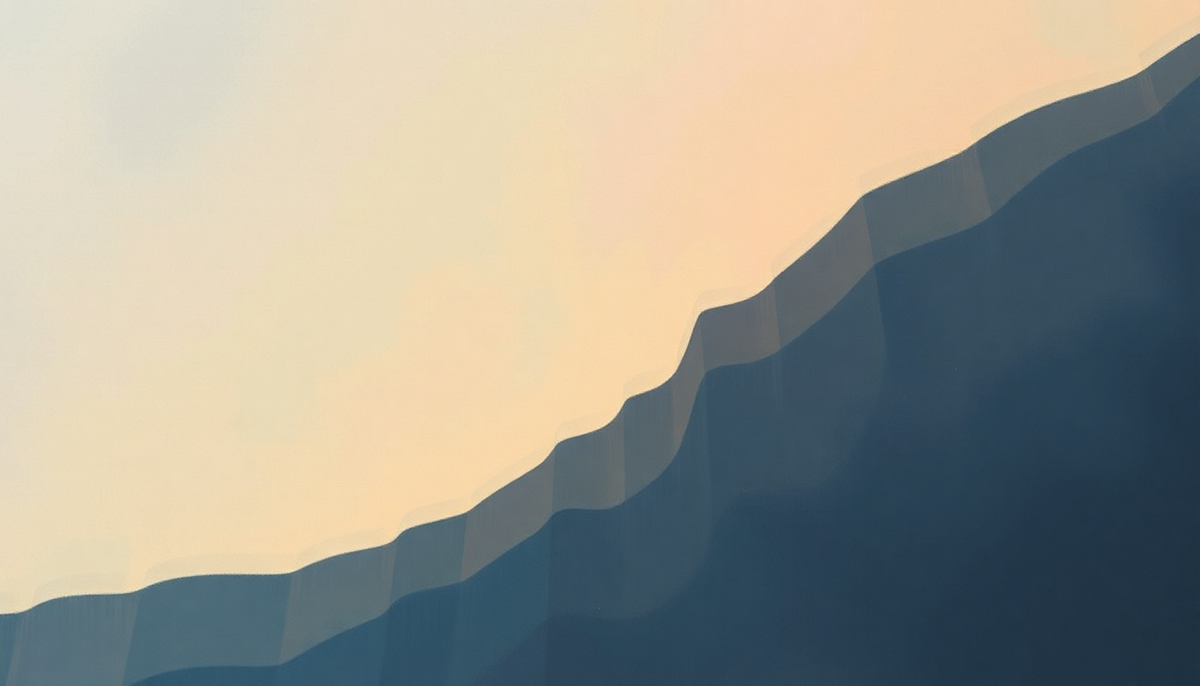 Fan-driven abstract illustration evoking the emotional arc of Machine Gun by Slowdive