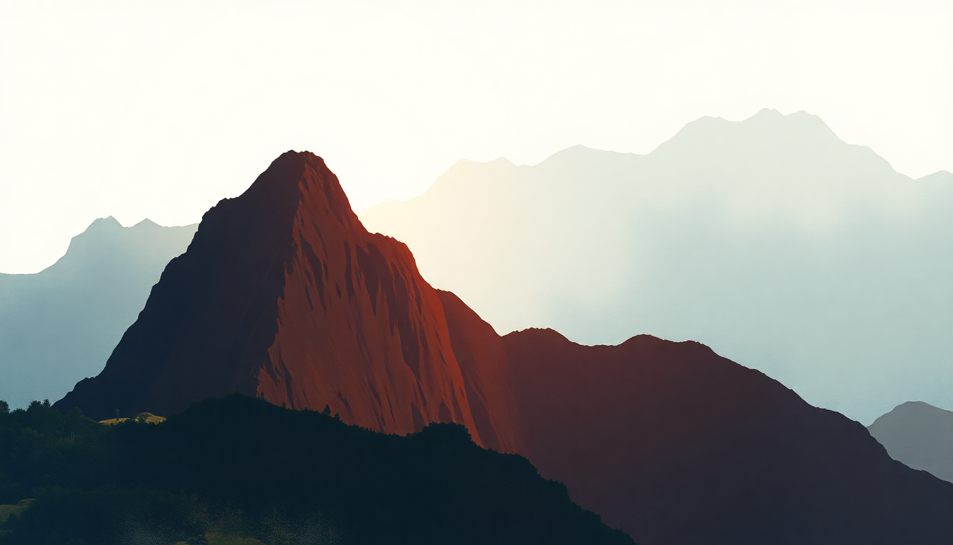 Fan-driven abstract illustration evoking the emotional arc of Machu Picchu by The Strokes