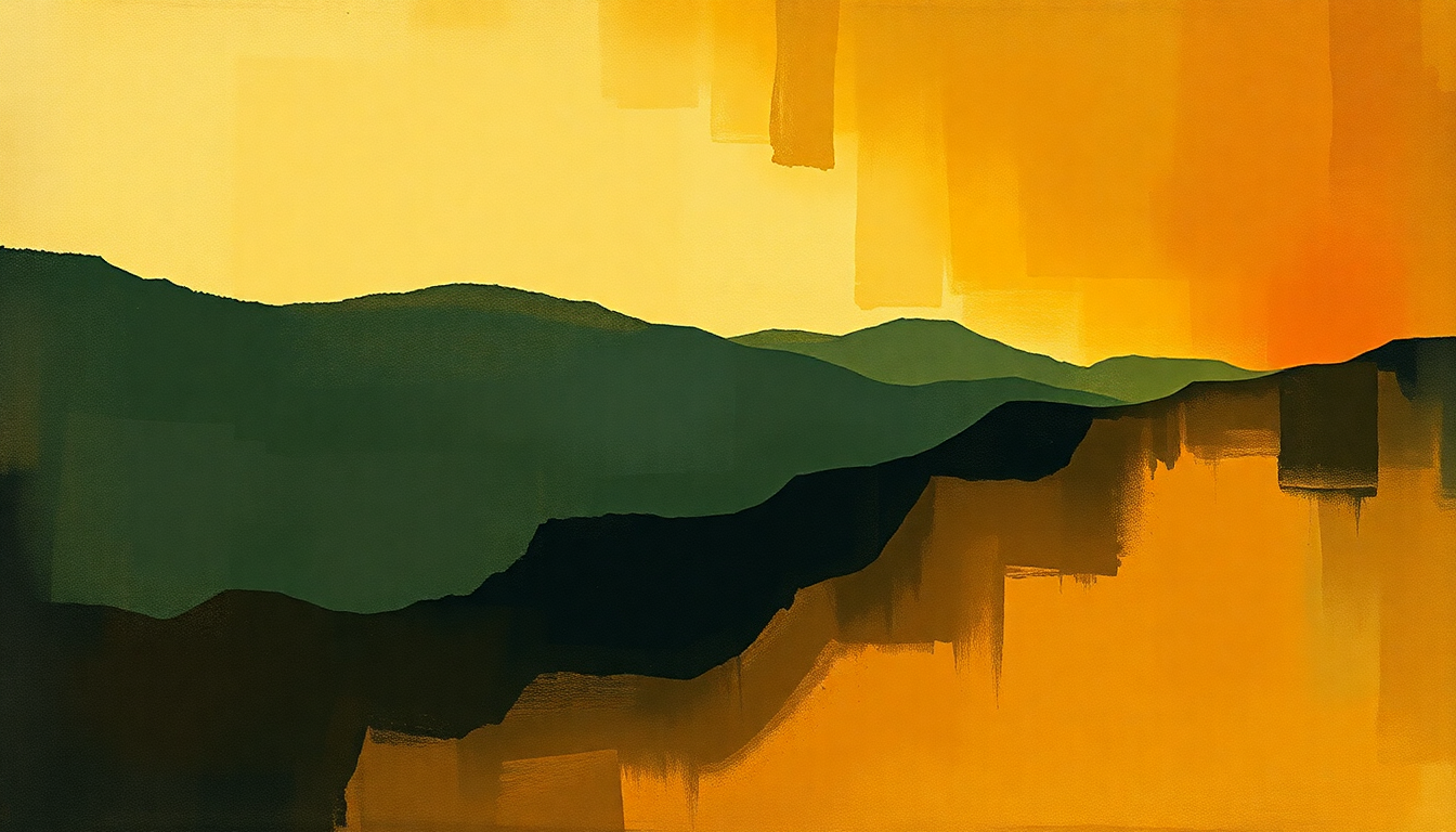 Fan-driven abstract illustration evoking the emotional arc of Moritat (Mack the Knife) by Sonny Rollins