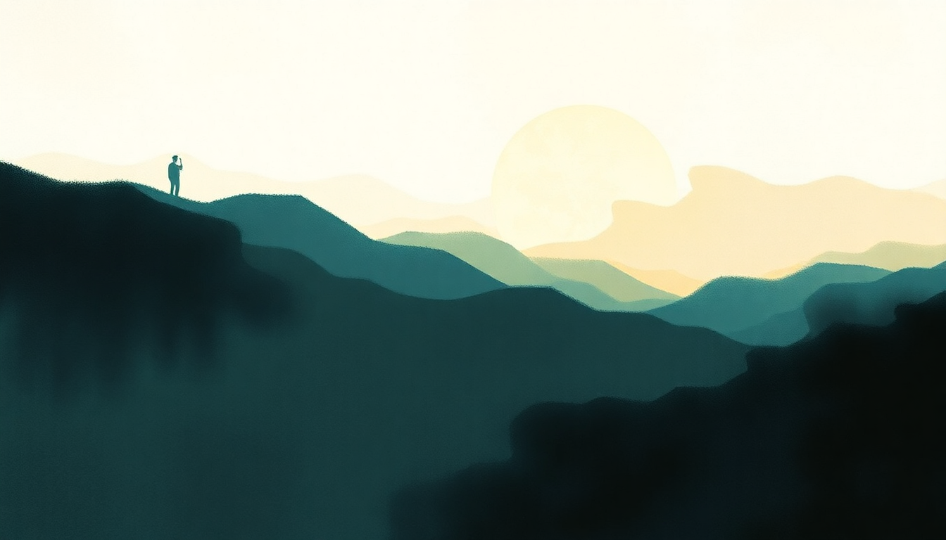 Fan-driven abstract illustration evoking the emotional arc of Magic by Nick Drake