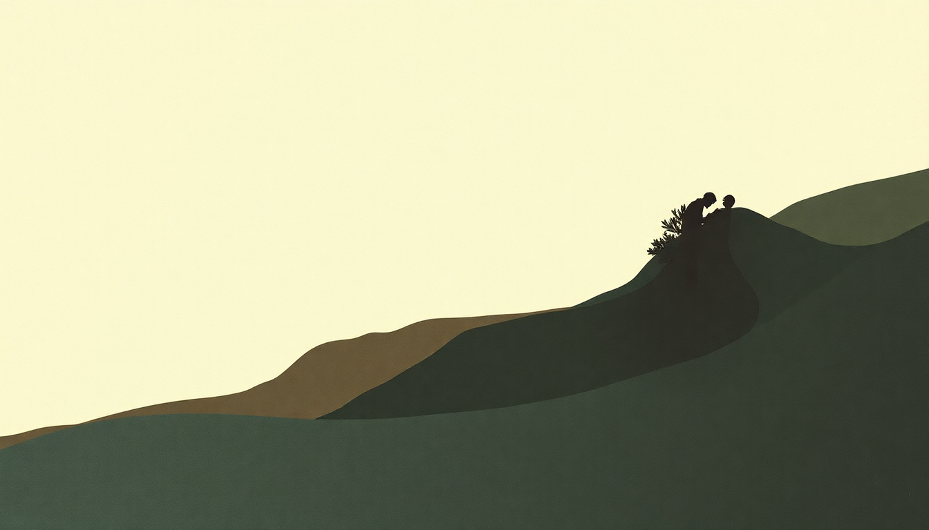 Fan-driven abstract illustration evoking the emotional arc of Magnet Pulls Through by Tortoise