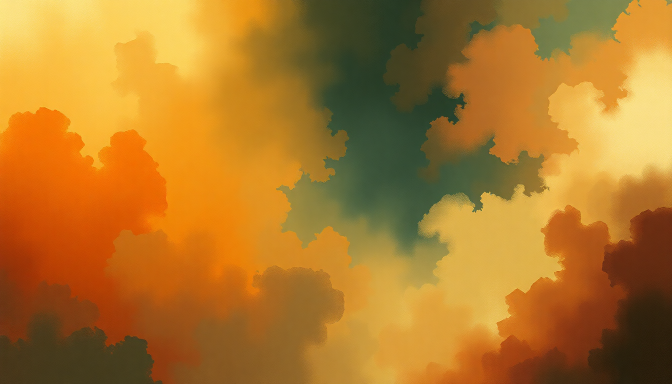 Fan-driven abstract illustration evoking the emotional arc of Magnificat in D Major, BWV 243 by Johann Sebastian Bach