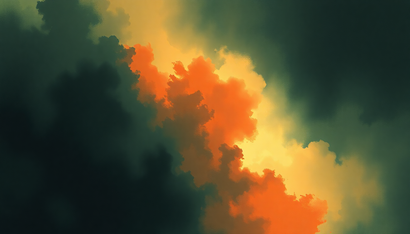 Fan-driven abstract illustration evoking the emotional arc of Magnificent by U2