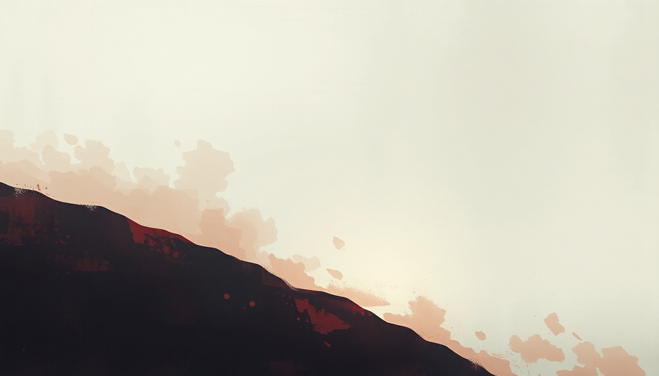 Fan-driven abstract illustration evoking the emotional arc of Main Offender by The Hives