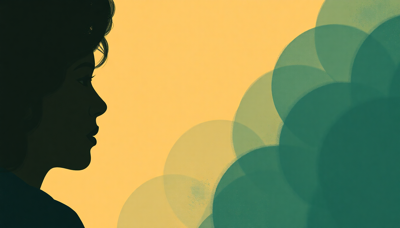 Fan-driven abstract illustration evoking the emotional arc of Make Me the Woman That You Go Home To by Gladys Knight and the Pips