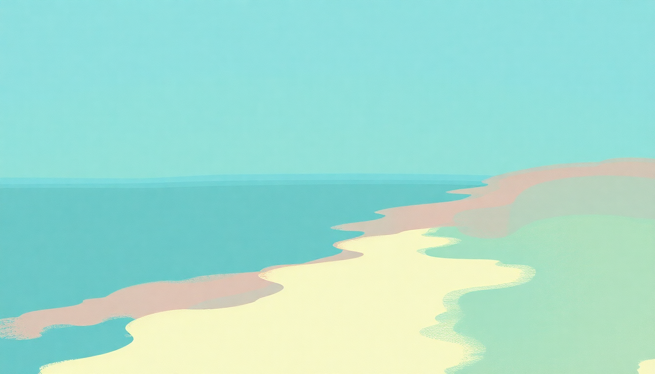 Fan-driven abstract illustration evoking the emotional arc of Malibu by Hole