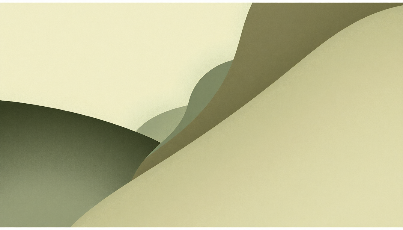 Fan-driven abstract illustration evoking the emotional arc of Mallet Quartet by Steve Reich