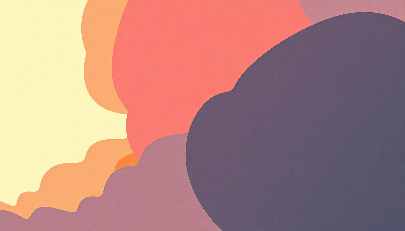 Fan-driven abstract illustration evoking the emotional arc of Mama Told Me Not to Come by Randy Newman