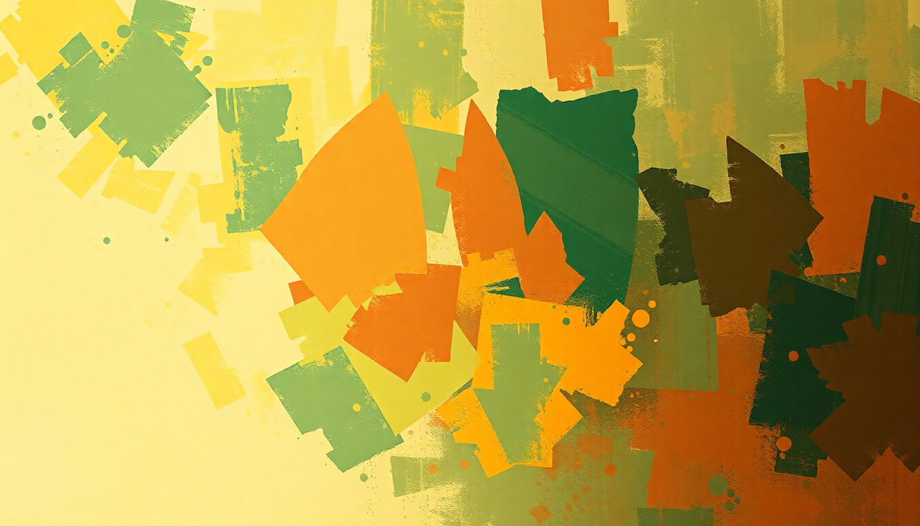 Fan-driven abstract illustration evoking the emotional arc of Mambo No. 5 by Tito Puente