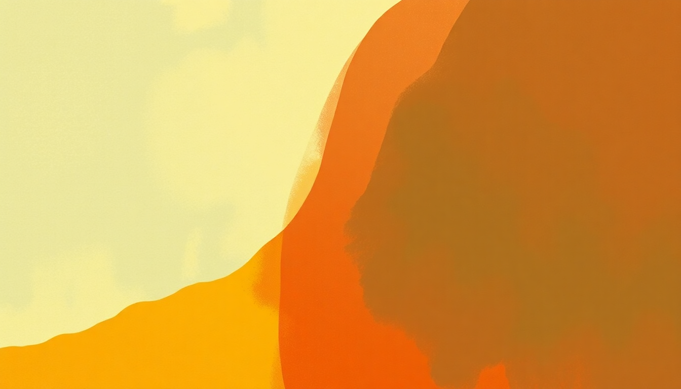 Fan-driven abstract illustration evoking the emotional arc of Mandjou by Salif Keita
