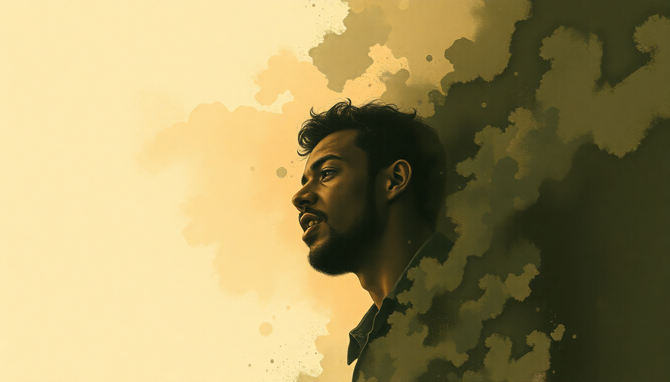 Fan-driven abstract illustration evoking the emotional arc of Mannish Boy by Muddy Waters