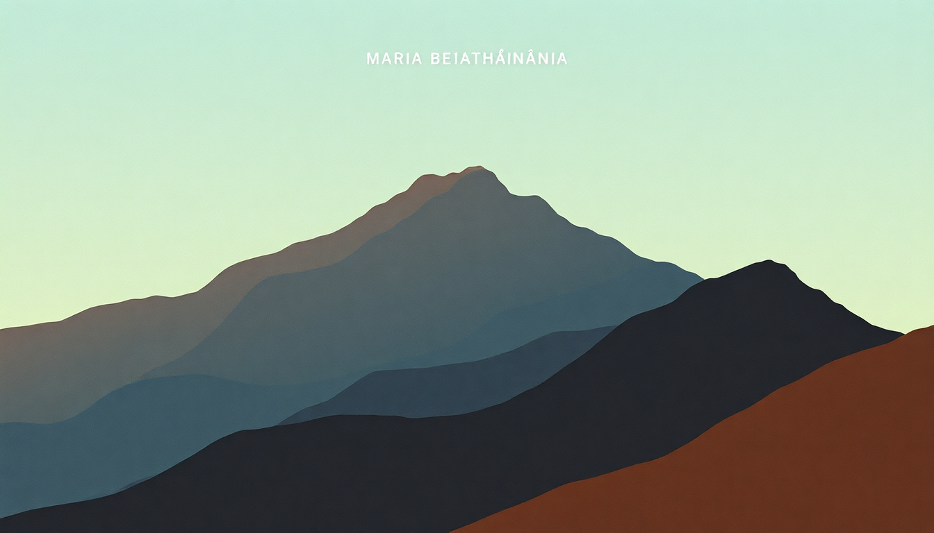 Fan-driven abstract illustration evoking the emotional arc of Maria Bethânia by Caetano Veloso