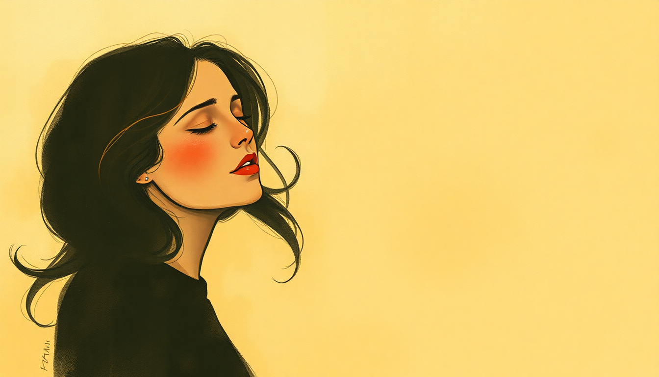 Fan-driven abstract illustration evoking the emotional arc of Maria Dolores by Joan Baez